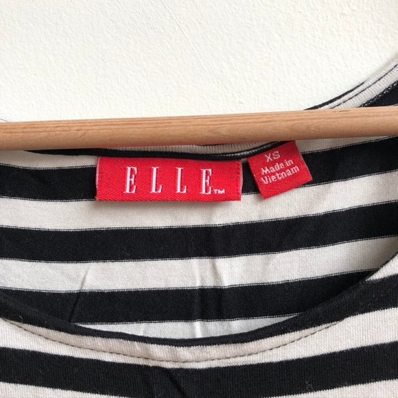 elle | peplum stripe blouse - Picture 2 of 4